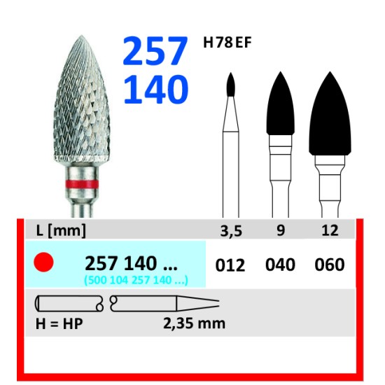 HORICO Burs - Tungsten Carbide Cutters - 257 140